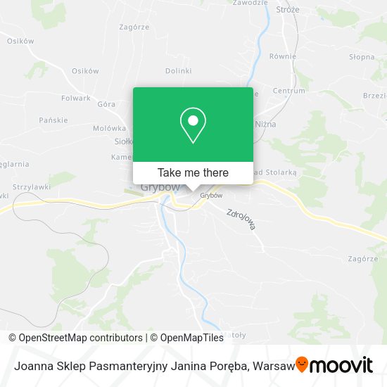 Joanna Sklep Pasmanteryjny Janina Poręba map