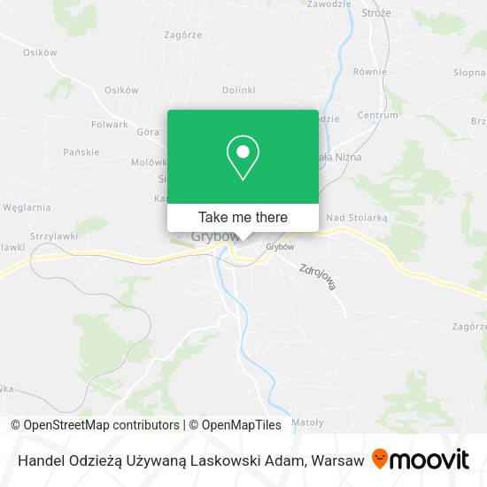 Handel Odzieżą Używaną Laskowski Adam map