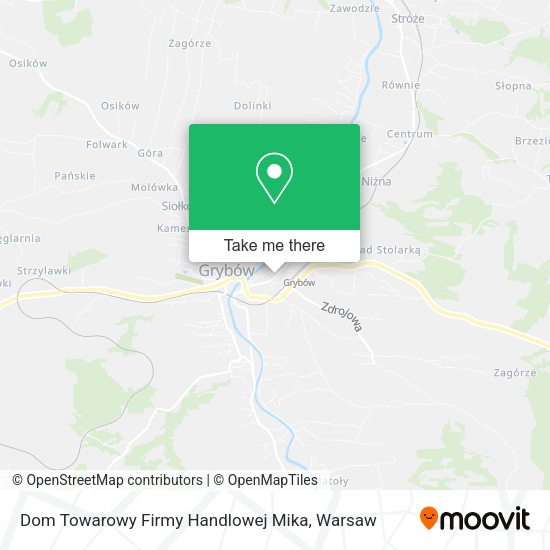 Dom Towarowy Firmy Handlowej Mika map