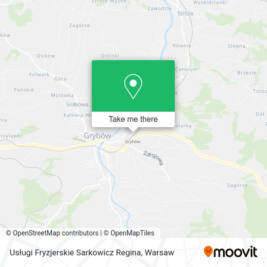 Usługi Fryzjerskie Sarkowicz Regina map