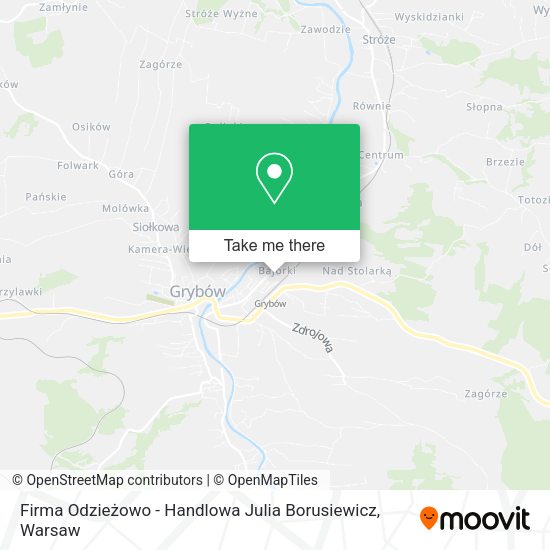 Firma Odzieżowo - Handlowa Julia Borusiewicz map