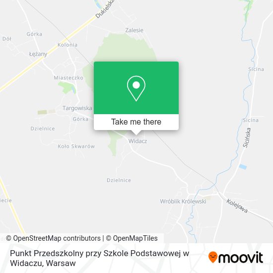 Punkt Przedszkolny przy Szkole Podstawowej w Widaczu map