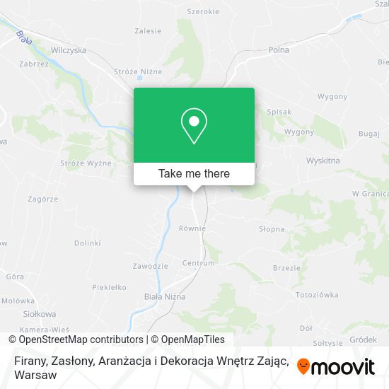 Карта Firany, Zasłony, Aranżacja i Dekoracja Wnętrz Zając