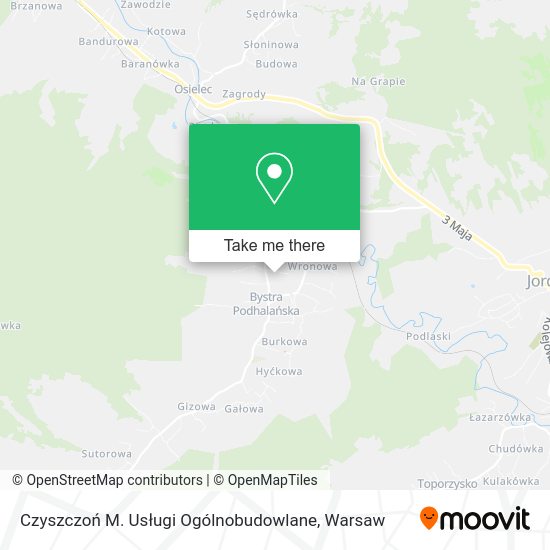 Czyszczoń M. Usługi Ogólnobudowlane map