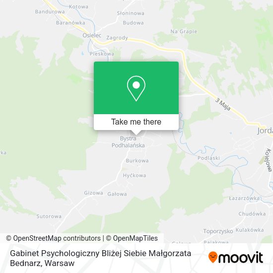 Gabinet Psychologiczny Bliżej Siebie Małgorzata Bednarz map