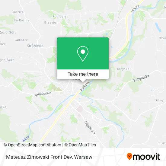 Карта Mateusz Zimowski Front Dev