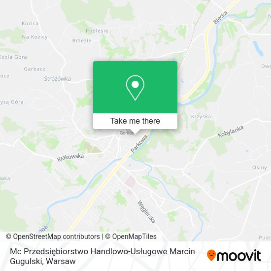 Mc Przedsiębiorstwo Handlowo-Usługowe Marcin Gugulski map