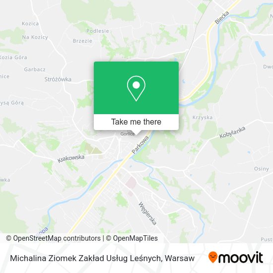 Michalina Ziomek Zakład Usług Leśnych map