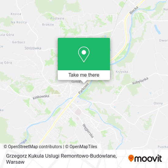 Grzegorz Kukula Uslugi Remontowo-Budowlane map