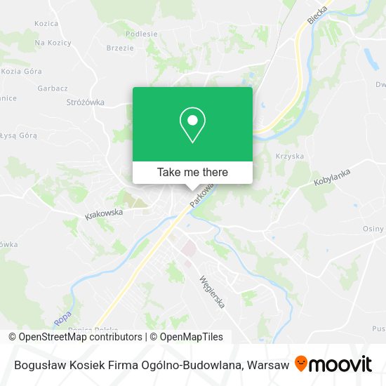 Bogusław Kosiek Firma Ogólno-Budowlana map