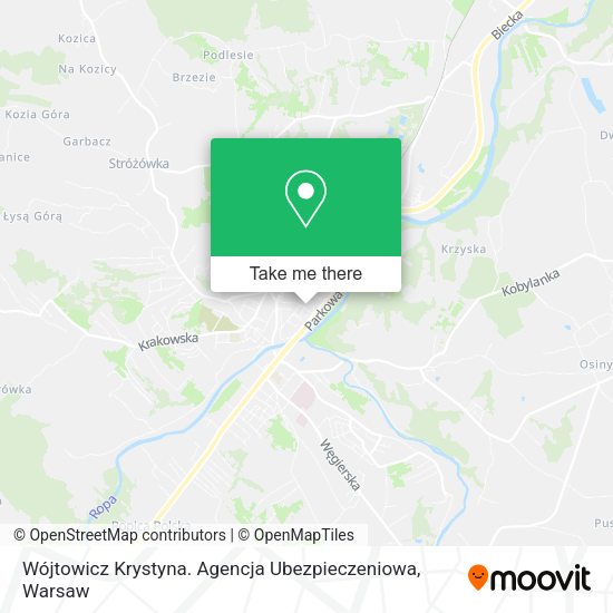 Wójtowicz Krystyna. Agencja Ubezpieczeniowa map