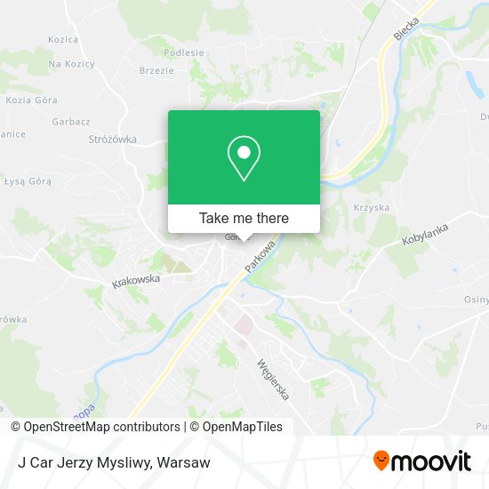 J Car Jerzy Mysliwy map