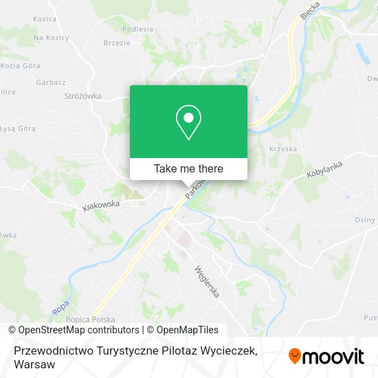 Przewodnictwo Turystyczne Pilotaz Wycieczek map