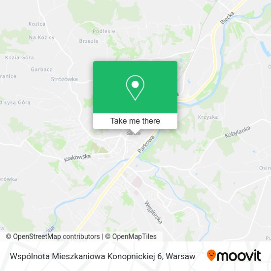 Карта Wspólnota Mieszkaniowa Konopnickiej 6