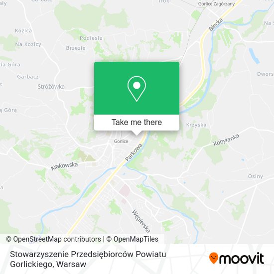 Stowarzyszenie Przedsiębiorców Powiatu Gorlickiego map