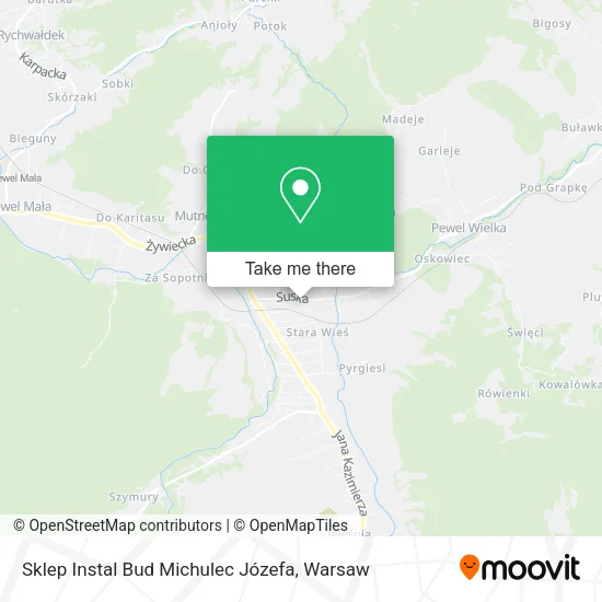 Sklep Instal Bud Michulec Józefa map