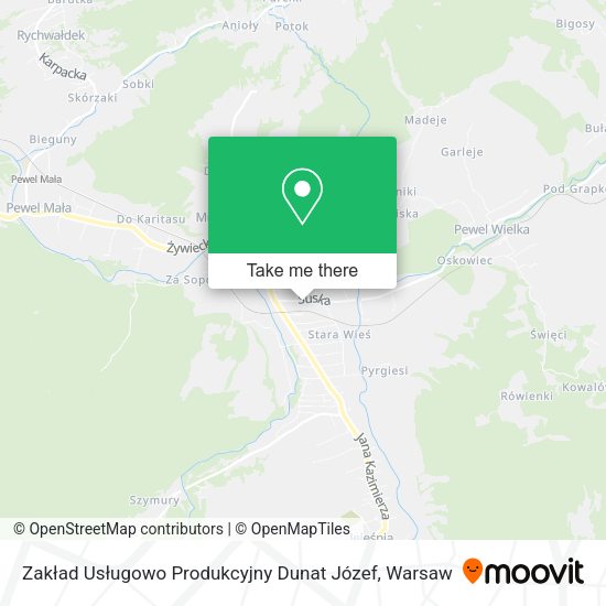 Zakład Usługowo Produkcyjny Dunat Józef map