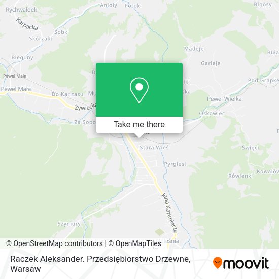 Raczek Aleksander. Przedsiębiorstwo Drzewne map