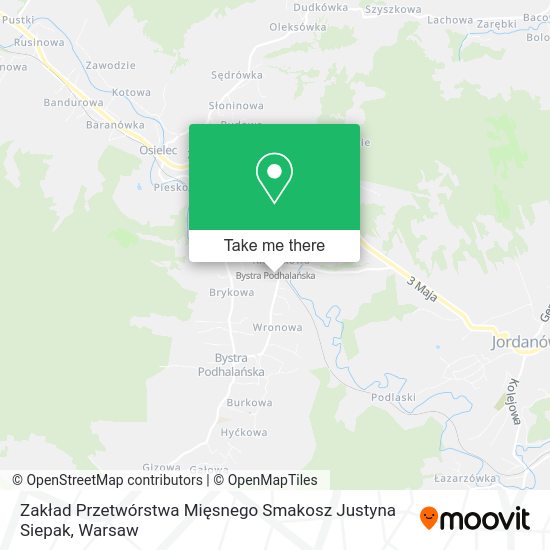 Zakład Przetwórstwa Mięsnego Smakosz Justyna Siepak map