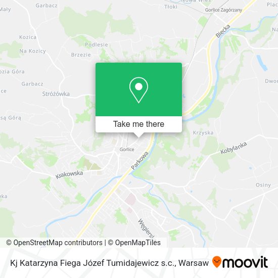 Kj Katarzyna Fiega Józef Tumidajewicz s.c. map