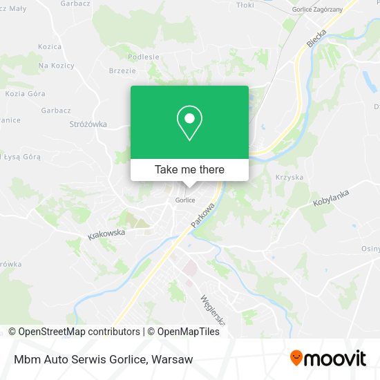 Карта Mbm Auto Serwis Gorlice