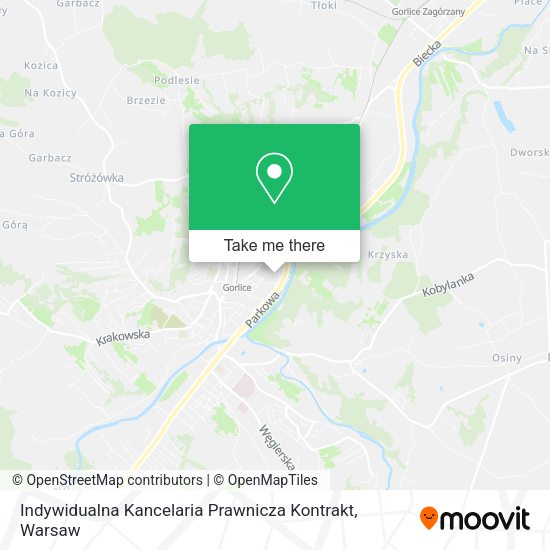 Карта Indywidualna Kancelaria Prawnicza Kontrakt