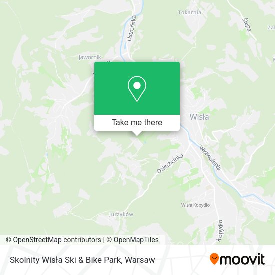 Карта Skolnity Wisła Ski & Bike Park