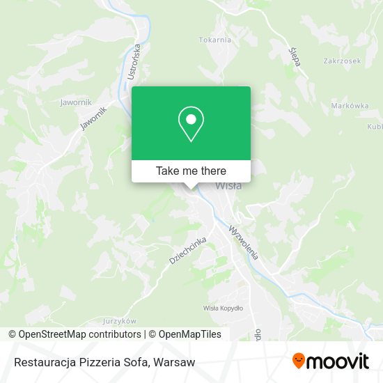 Restauracja Pizzeria Sofa map