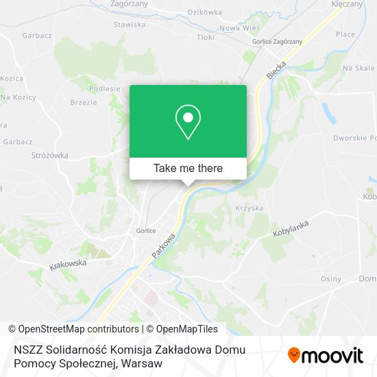 NSZZ Solidarność Komisja Zakładowa Domu Pomocy Społecznej map