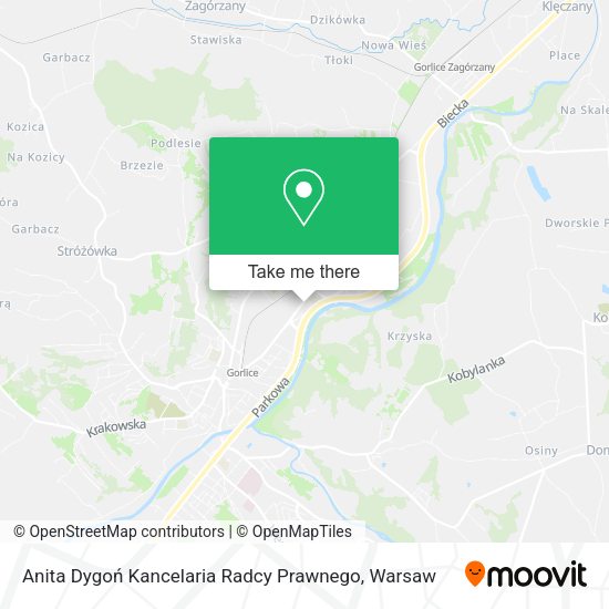 Anita Dygoń Kancelaria Radcy Prawnego map