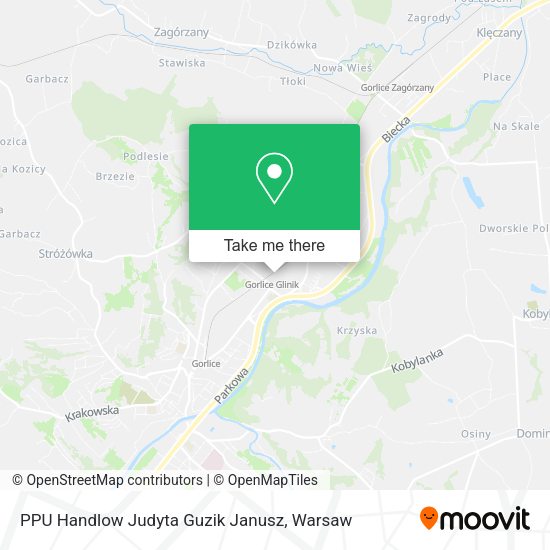 PPU Handlow Judyta Guzik Janusz map