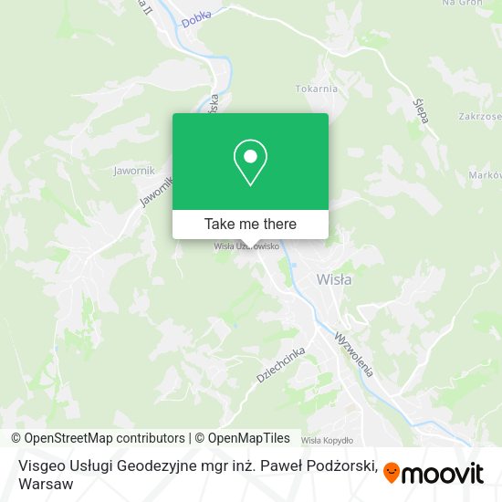 Visgeo Usługi Geodezyjne mgr inż. Paweł Podżorski map