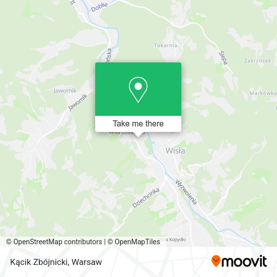 Kącik Zbójnicki map