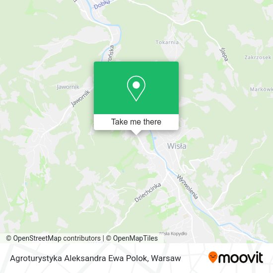 Карта Agroturystyka Aleksandra Ewa Polok