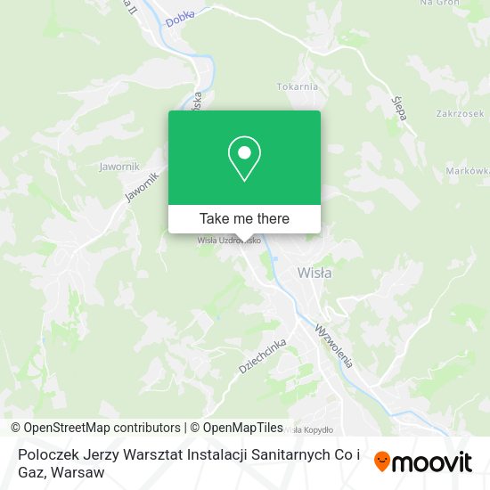 Poloczek Jerzy Warsztat Instalacji Sanitarnych Co i Gaz map