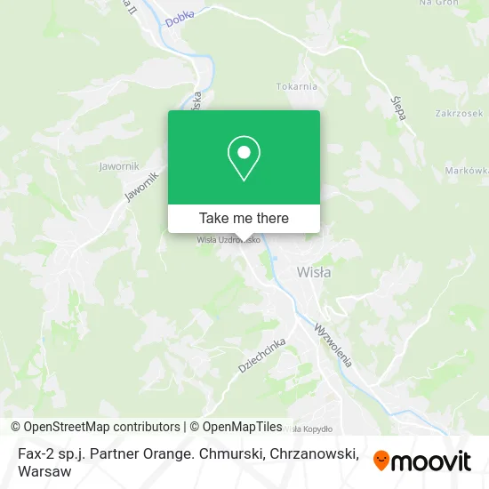 Карта Fax-2 sp.j. Partner Orange. Chmurski, Chrzanowski