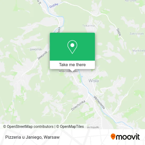Карта Pizzeria u Janiego