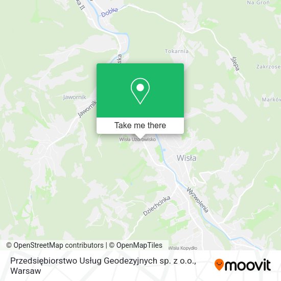 Przedsiębiorstwo Usług Geodezyjnych sp. z o.o. map