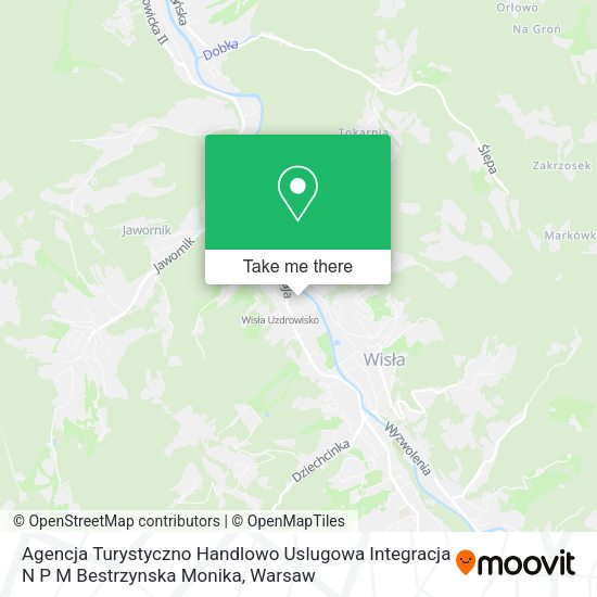 Agencja Turystyczno Handlowo Uslugowa Integracja N P M Bestrzynska Monika map