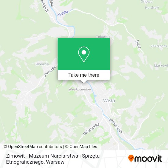 Zimowit - Muzeum Narciarstwa i Sprzętu Etnograficznego map