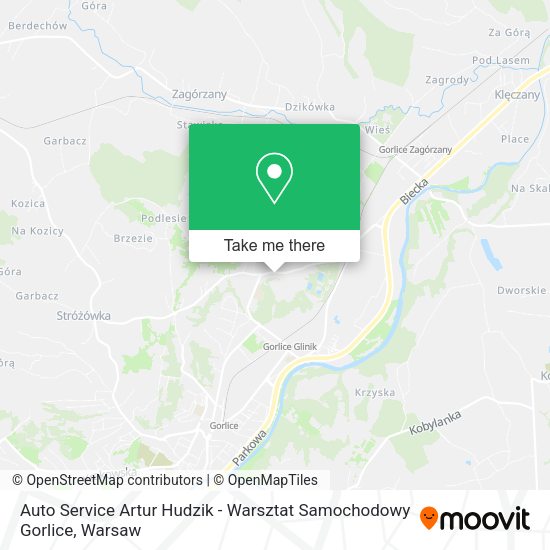 Auto Service Artur Hudzik - Warsztat Samochodowy Gorlice map