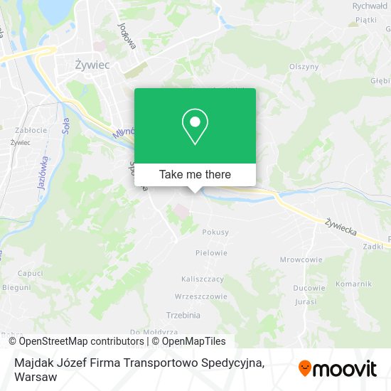 Majdak Józef Firma Transportowo Spedycyjna map