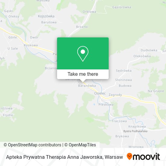 Карта Apteka Prywatna Therapia Anna Jaworska