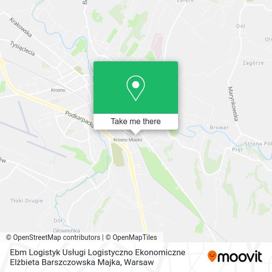 Ebm Logistyk Usługi Logistyczno Ekonomiczne Elżbieta Barszczowska Majka map