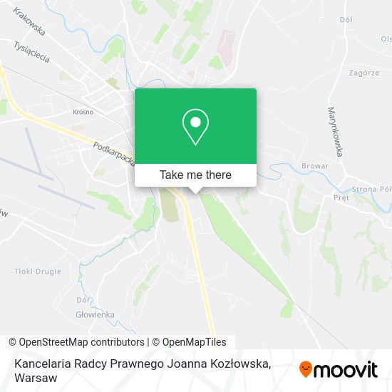 Kancelaria Radcy Prawnego Joanna Kozłowska map