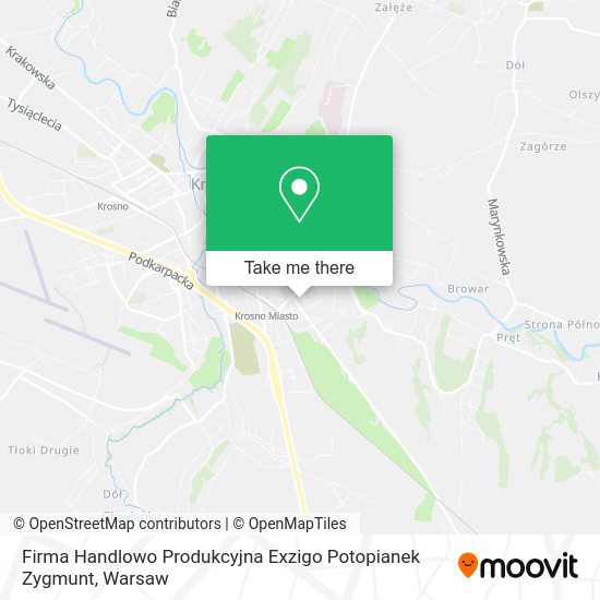 Firma Handlowo Produkcyjna Exzigo Potopianek Zygmunt map