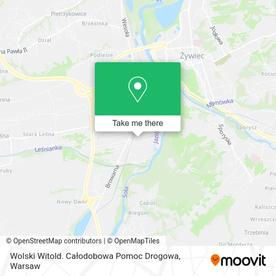 Wolski Witold. Całodobowa Pomoc Drogowa map