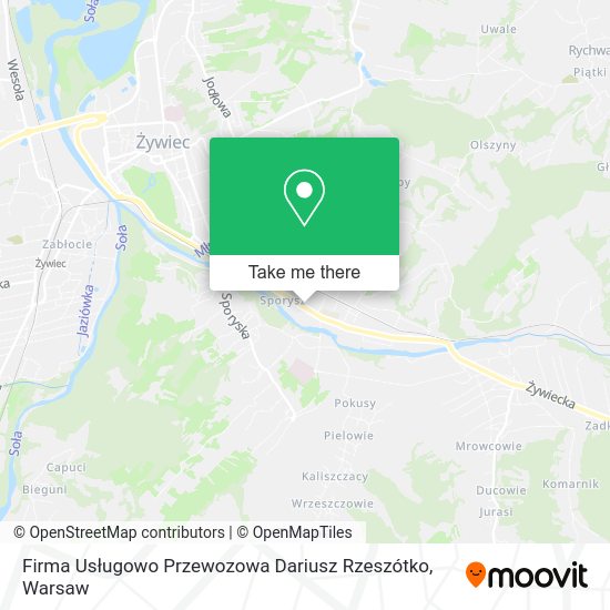 Firma Usługowo Przewozowa Dariusz Rzeszótko map