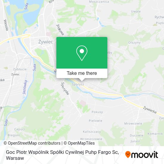 Goc Piotr Wspólnik Spółki Cywilnej Puhp Fargo Sc map
