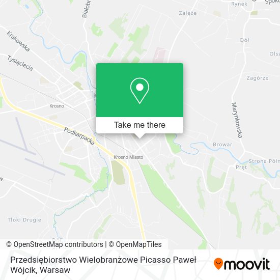 Przedsiębiorstwo Wielobranżowe Picasso Paweł Wójcik map